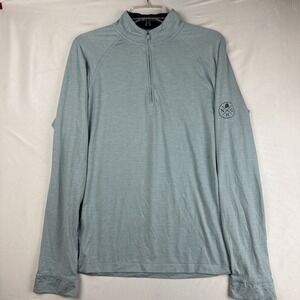 Johnnie-O Freeborne 1/4 Zip Pullover Mens Small Placid Blue Freeborne Athletic